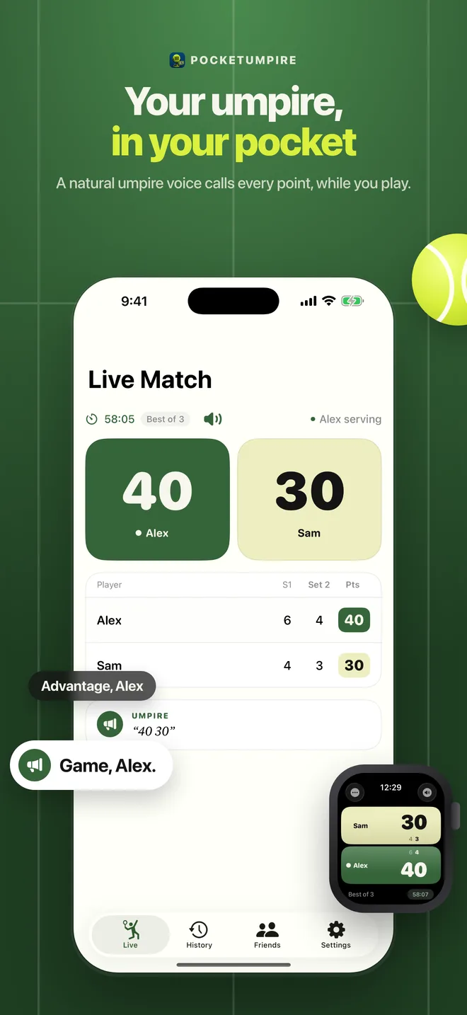 Your umpire, in your pocket